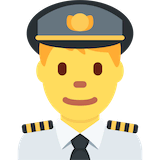 man-pilot Emoji twitter