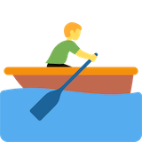 man-rowing-boat Emoji twitter