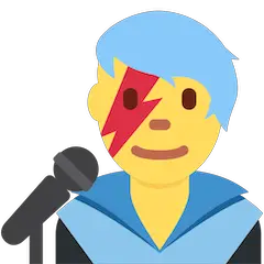 Man Singer Emoji on Twitter