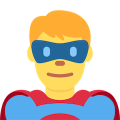 🦸‍♂️ Man Superhero Emoji on Twitter