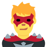 man-supervillain Emoji twitter