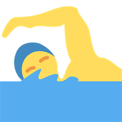 Man Swimming Emoji on Twitter