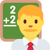 man-teacher Emoji twitter