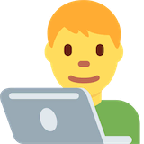 man-technologist Emoji twitter
