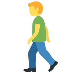 Man Walking Emoji on Twitter