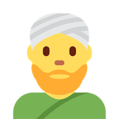 👳‍♂️ Mann mit Turban Emoji auf Twitter