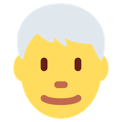 👨‍🦳 Man: White Hair Emoji on Twitter
