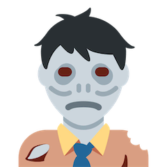 Man Zombie Emoji on Twitter