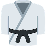 martial-arts-uniform Emoji twitter