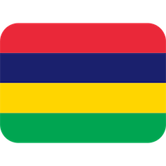 Flagge von Mauritius Emoji Twitter