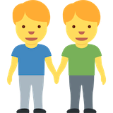 men-holding-hands Emoji twitter