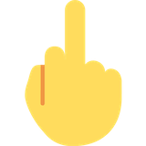 middle-finger Emoji twitter