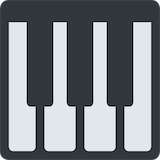 musical-keyboard Emoji twitter