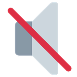 muted-speaker Emoji twitter