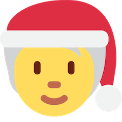 Babbo Natale neutrale Emoji Twitter