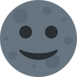 new-moon-face Emoji twitter