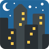 night-with-stars Emoji twitter