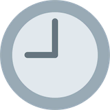 nine-oclock Emoji twitter