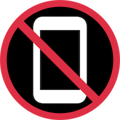 Пользоваться мобильным телефоном запрещено Эмодзи в Twitter