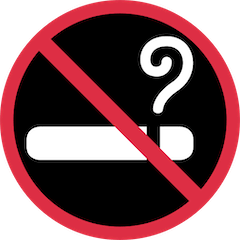 Sinal de proibido fumar Emoji Twitter