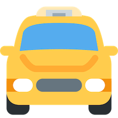 Heranfahrendes Taxi Emoji Twitter