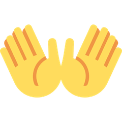 👐 Geöffnete Hände Emoji auf Twitter