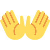open-hands Emoji twitter