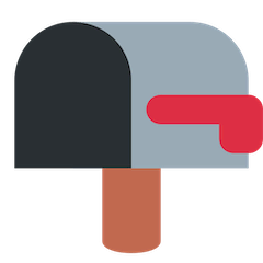 📭 Cassetta della posta aperta con la bandiera abbassata Emoji su Twitter