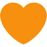orange-heart Emoji twitter