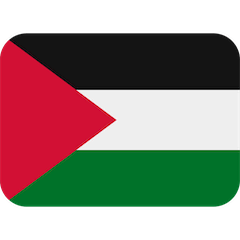 Flagge der Palästinensischen Gebiete Emoji Twitter