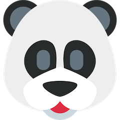 Cara de oso panda Emoji Twitter