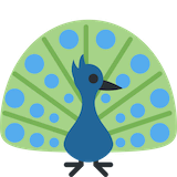 peacock Emoji twitter