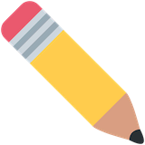 pencil Emoji twitter