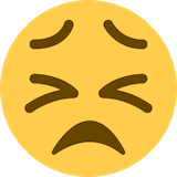 persevering-face Emoji twitter