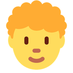🧑‍🦱 Person: Curly Hair Emoji on Twitter