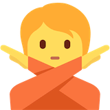 person-gesturing-no Emoji twitter