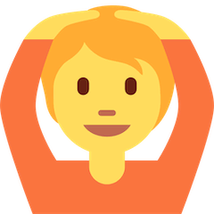 Persona haciendo el gesto de “de acuerdo” Emoji Twitter
