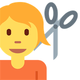 person-getting-haircut Emoji twitter