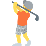 person-golfing Emoji twitter