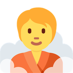 Persona en una sauna Emoji Twitter