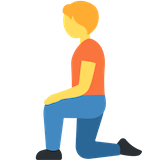 person-kneeling Emoji twitter