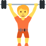 person-lifting-weights Emoji twitter