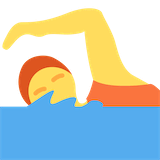 person-swimming Emoji twitter