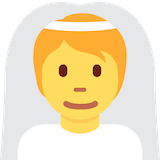 person-with-veil Emoji twitter