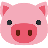 pig-face Emoji twitter