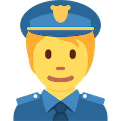 Officier de police Émoji Twitter