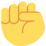 raised-fist Emoji twitter