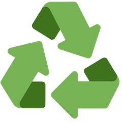 Symbole de recyclage Émoji Twitter
