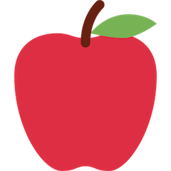 Manzana roja Emoji Twitter