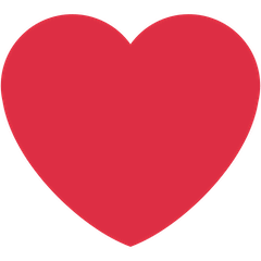 ❤️ Coração vermelho Emoji nos Twitter